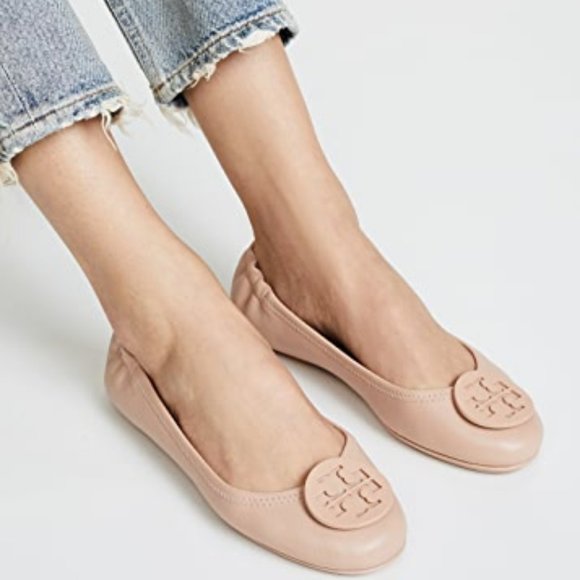 tory burch taupe flats